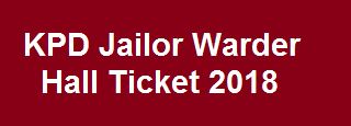 KPD Warder PET Hall Ticket 2019 Karnataka Jailor Warder Physical Test Exam Date