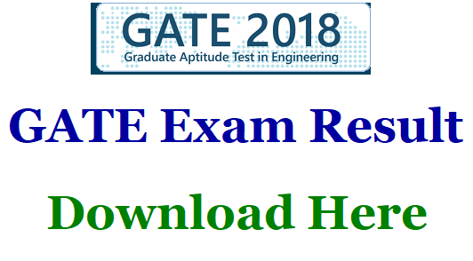 GATE 2018 Result, Score Card Declared GATE Result, Rank Card Counselling, Official Answer key