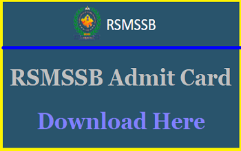 RSMSSB LDC Admit Card 2018 Download Rajasthan Kanishtha Sahayak Call Letter, Exam Date