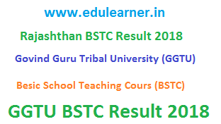 Rajasthan BSTC Result 2018 Check GGTU BSTC Merit List, Cutoff