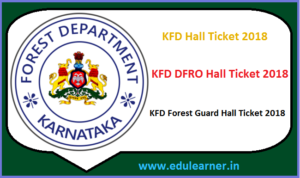 KFD Hall Ticket 2018 Check DFRO Forest Guard Call Letter Exam Date
