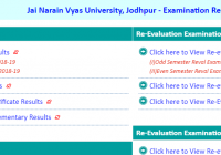 JNVU M.Sc M.Com MA Result 2020 Name Wise यहाँ देंखे PG Previous & Final Year Result