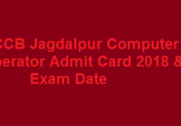 DCCB Jagdalpur Computer Operator Result 2019 & Computer Operator cum Clerk Cut off, Merit List