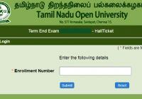 TNOU Hall Ticket 2022 Feb. www.tnou.ac.in 1st, 2nd, 3rd Year Admit Card