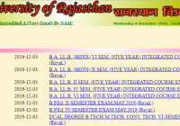 Uniraj Admit Card 2020 Name Wise RU BA BSC BCOM 1st 2nd 3rd year Hall Ticket