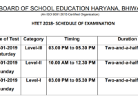 htetonline.com Admit Card 2020 Name Wise Download HTET Level I/ II/ III