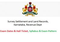 SSLR Karnataka Land Surveyor syllabus 2022 in Kannada & English pdf download, Exam Pattern