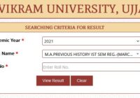 Vikram University MA 2nd & 4th Sem Result 2023 यहाँ देंखे www.vikramuniv.ac.in MA Result Date