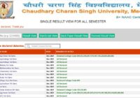 CCSU BA 2nd & 4th Sem Result 2023 Name wise CCS University BA Result Date @www.ccsuniversity.ac.in