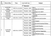 Kuvempu University B.Ed Exam Time Table 2023 BEd 2nd & 4th Sem Exam Date Pdf Download