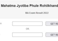 MJPRU M.Sc Result 2023 By Name www.mjpru.ac.in MSc Previous & Final Year Result Date