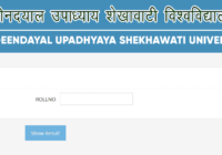 Shekhawati University B.Ed 1st & 2nd Year Result 2023 Name Wise PDUSU BEd Results Date