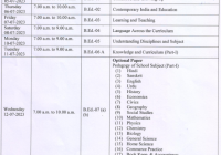 Rajasthan University B.Ed 1st & 2nd Year Time Table 2024 यहाँ देंखे Uniraj BEd Exam Date Pdf Download