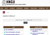 HNGU BA Sem 5 Result 2022-23 અહીં જુઓ www.ngu.ac.in BA 5th Sem Results Date