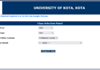 UOK B.Ed 1st & 2nd Year Result 2023 Name Wise Kota University BEd Results Date @www.uok.ac.in