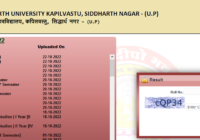 Siddharth University B.Sc 3rd & 5th Semester Result 2024 Name Wise www.suksn.edu.in BSc Results Date