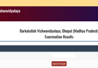 BU Bhopal Result BA 2nd Year 2023 By Name www.bubhopal.ac.in BA Second Year Result Date