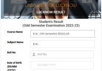 Lucknow University BSc 3rd & 5th Sem Result 2024 Name Wise www.lkouniv.ac.in B.Sc Results Date