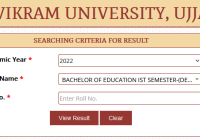 Vikram University B.Ed 1st & 3rd Sem Result 2024 Vikram University BEd Result Date Download