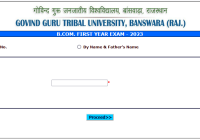 GGTU B.Com 1st Semester Result 2024 Name Wise यहाँ देंखे www.ggtu.ac.in BCom Results Date Private & NC