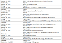 JNVU B.Ed 1st & 2nd Year Time Table 2024 यहाँ देंखे JNVU BEd Exam Date @www.jnvu.edu.in