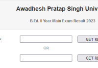 APSU B.Ed 1st & 2nd Year Result 2024 यहाँ देंखे APS University BEd Result Date @apsurewa.ac.in