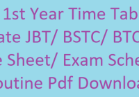 D.El.Ed 1st Year Time Table 2024 घोषित All State DElEd Date Sheet/ Exam Scheme/ Routine Pdf Download