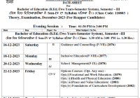 GNDU B.Ed Date Sheet 2024 B.Ed 1st & 3rd Sem Exam Date Pdf Download @www.gndu.ac.in