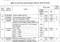 Karnataka D.El.Ed 1st & 2nd Year Time Table 2024 KSEEB D.Ed Exam Date @sslc.karnataka.gov.in