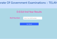 TS D.El.Ed 1st Year Result 2024 TS D.Ed First Year Results Date @bse.telangana.gov.in