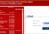 RMPSSU BA 1st 3rd 5th Sem Result 2024 Name Wise Raja Mahendra Pratap Singh State University BA Odd Semester Result Date