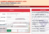 Agra University M.Sc 2nd Sem Result 2024 Name Wise DBRAU MSc Results Date With Roll Number