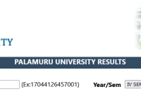 Palamuru University B.Ed 2nd Sem Results 2025 Manabadi PU BEd Result Date