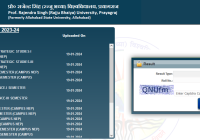 Rajju Bhaiya University MA 1st & 3rd Sem Result 2024 ASU MA Results @prsuniv.ac.in