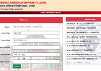 Agra University B.Sc 2nd Sem Result 2024 Name Wise DBRAU BSc Results Date