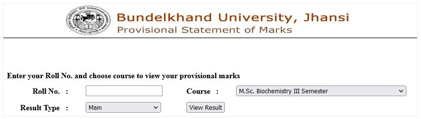 BU Jhansi M.Sc 1st & 3rd Sem Result 2025 यहाँ देंखे bujhansi.ac.in MSc Result Date