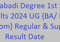 Manabadi Degree 1st Sem Results 2024 UG {BA/ B.Sc/ B.Com} Regular & Supply Result Date