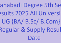 Manabadi Degree 5th Sem Results 2025 All University UG {BA/ B.Sc/ B.Com} Regular & Supply Result Date